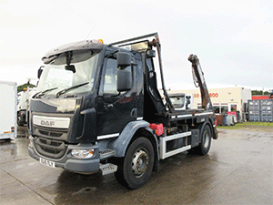 REF 20 - 2015 DAF Euro 6 Skip lorry for sale  